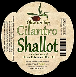 Cilantro Shallot Enhanced Olive Oil from Olive on Tap