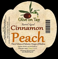 Cinnamon Peach Aged Balsamic from Olive on Tap