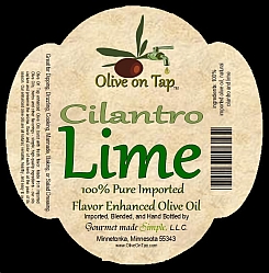 Cilantro Lime Enhanced Olive Oil from Olive on Tap