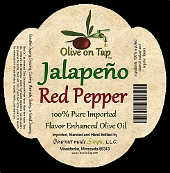 Jalapeno Red Pepper Enhanced Olive Oil from Olive on Tap