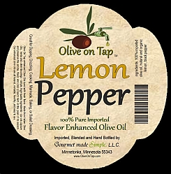 Olive on Tap Lemon Pepper Enhanced Olive Oil