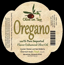 Oregano Enhanced Olive Oil from Olive on Tap