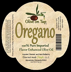 Olive on Tap Oregano Enhanced Olive Oil