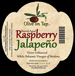 Raspberry Jalapeno Aged White Balsamic Vinegar from Olive on Tap