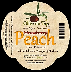 Strawberry Peach Aged Balsamic from Olive on Tap